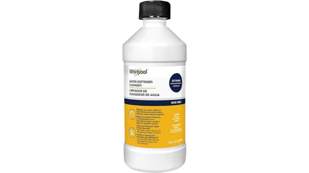 whirlpool water softening cleanser
