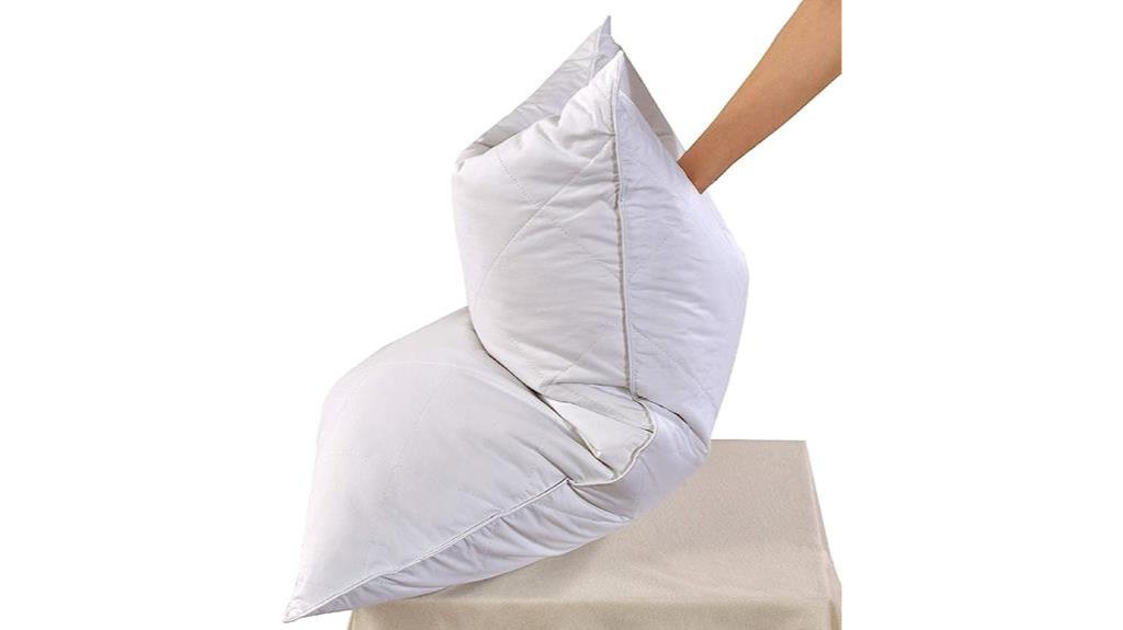 white goose feather pillows