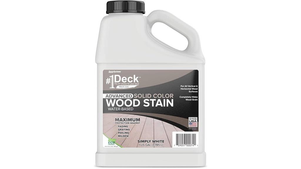white wood deck paint
