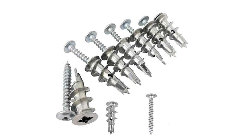 zinc drywall anchors with screws
