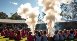 start assemblies with smoking ceremony
