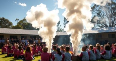 start assemblies with smoking ceremony