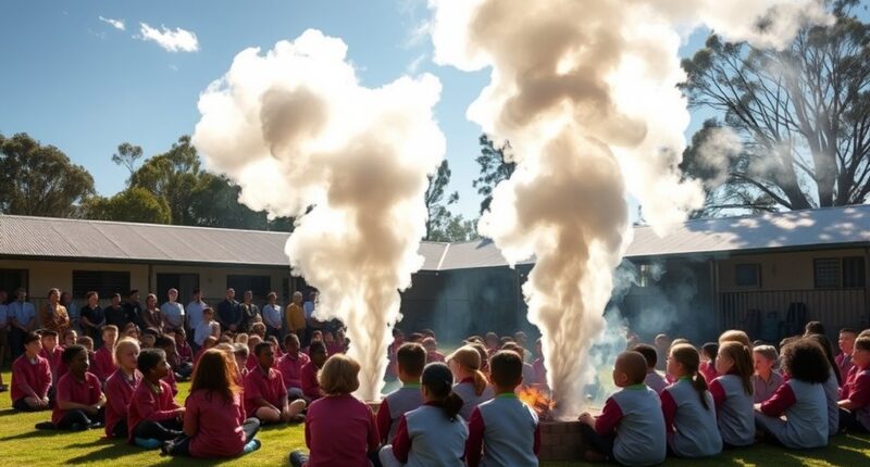 start assemblies with smoking ceremony
