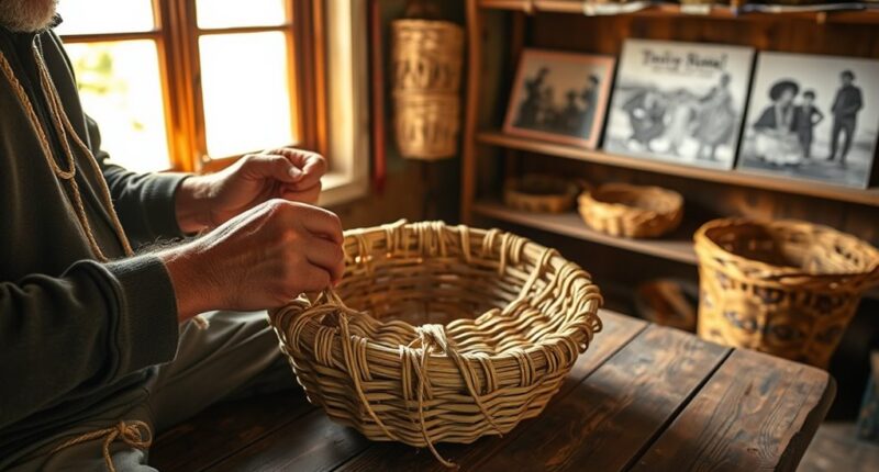 reviving traditional basket weaving