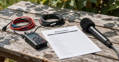 audio backup field checklist