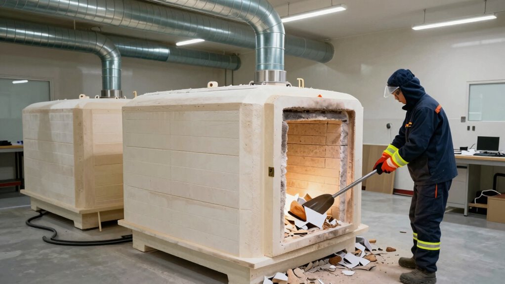 clear firing zone of combustibles