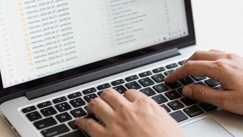 consistent audio file naming