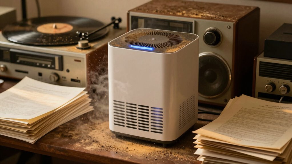 dust damages fragile items