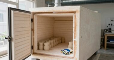 ensure proper kiln ventilation