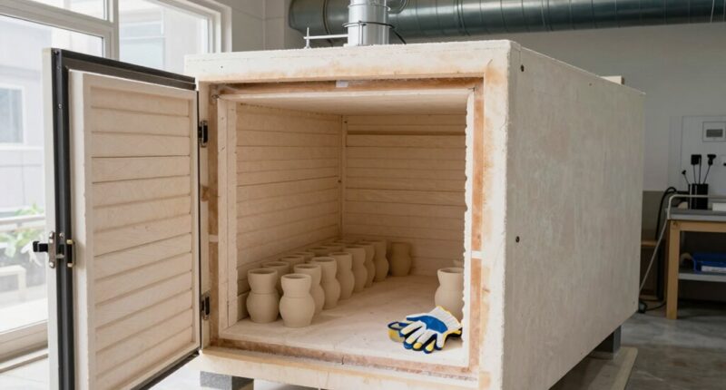 ensure proper kiln ventilation
