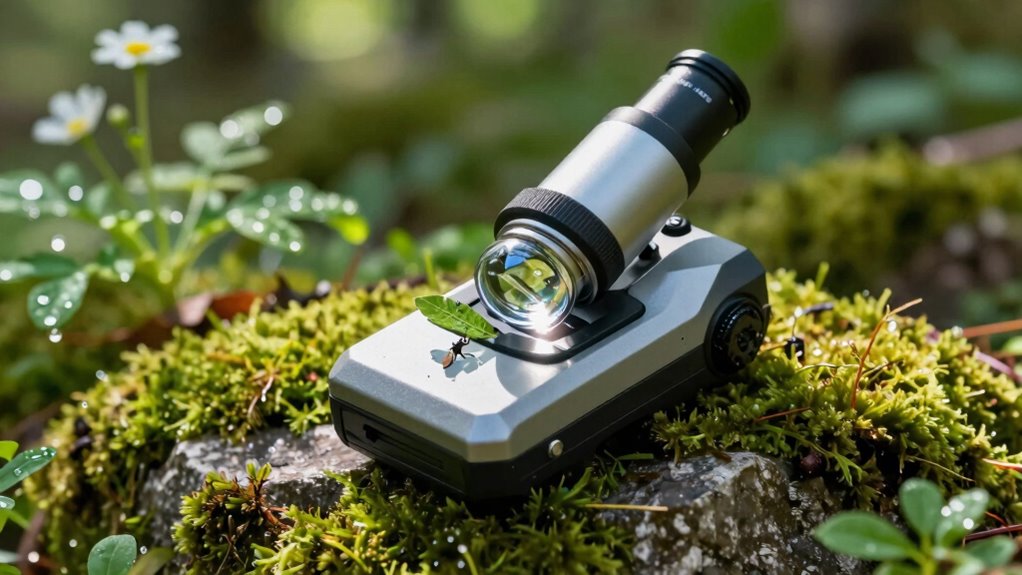 field compatible portable microscope features