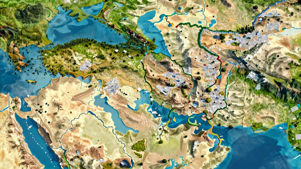 geography and population influence borders