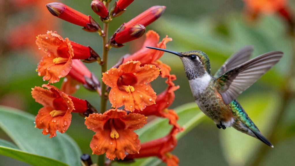 hummingbird attractant flower choices