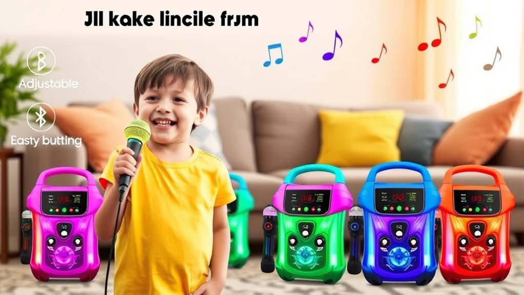 kid friendly karaoke machine features