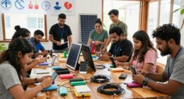 mobile workshop charging station