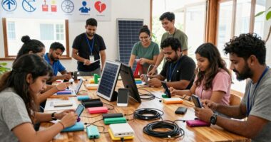 mobile workshop charging station
