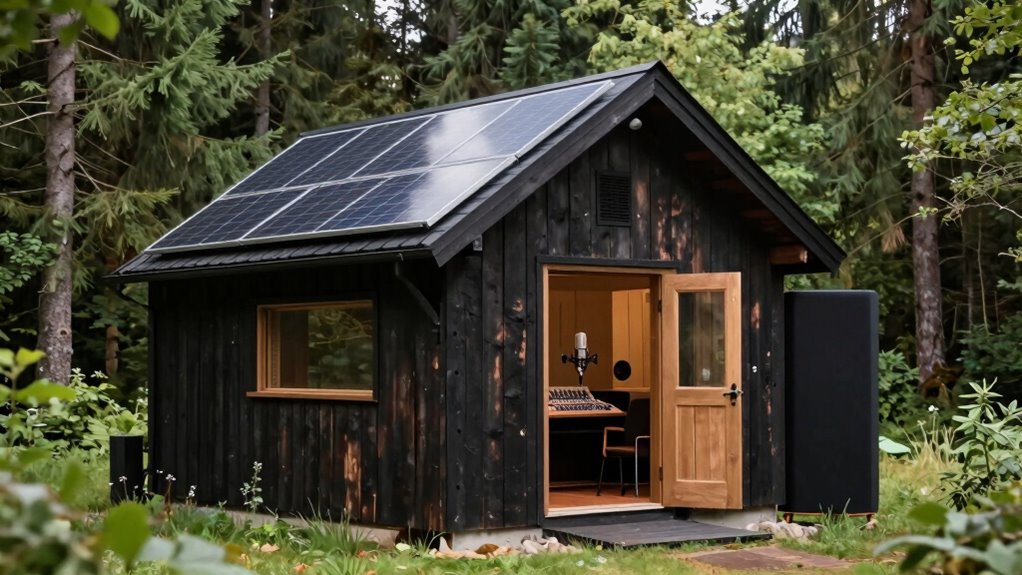 off grid soundproof recording studio