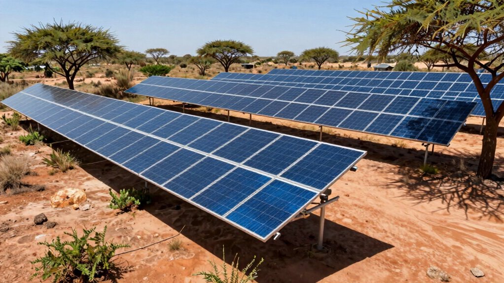 optimal bush solar panel positioning