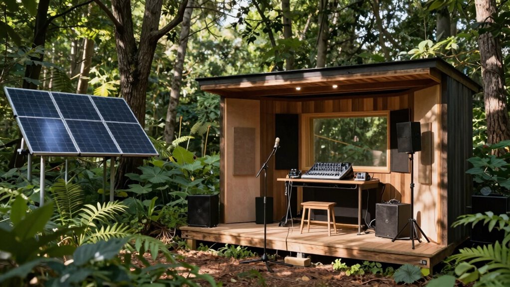 optimized off grid recording space