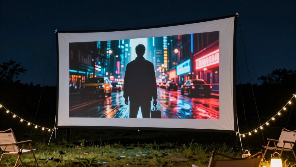 outdoor movie screen considerations