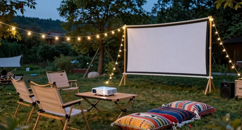 portable community cinema setup