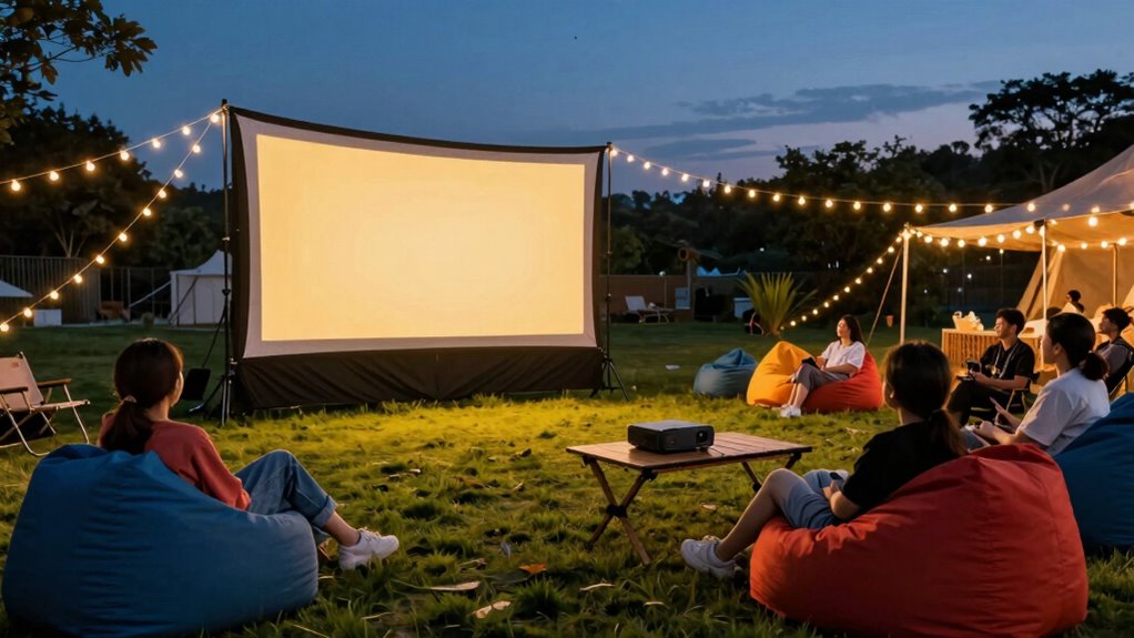 portable community movie setup