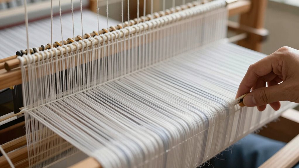 proper warp tension and alignment