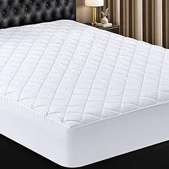 quilted queen mattress pad