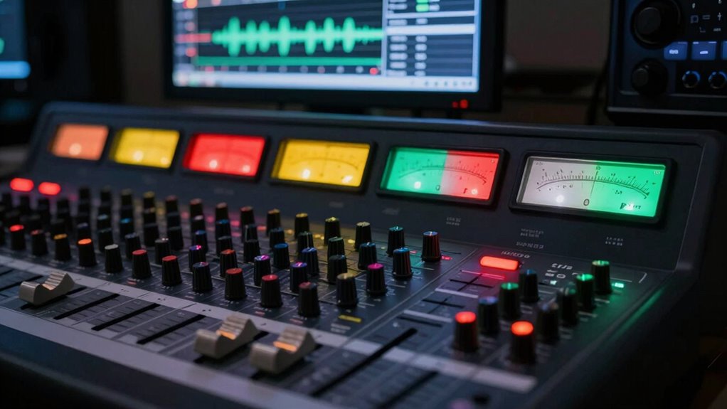 real time audio level monitoring