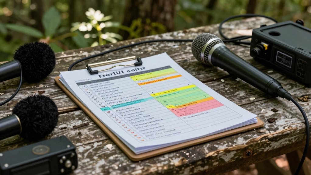 scene specific recording preparations