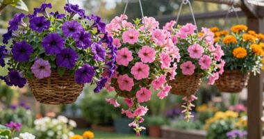 top hanging basket flower picks