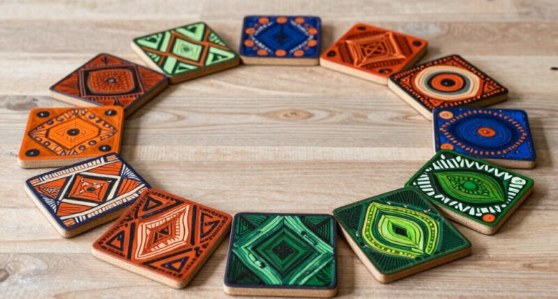 top indigenous art coasters