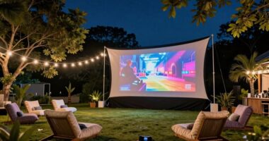 top outdoor movie screen options