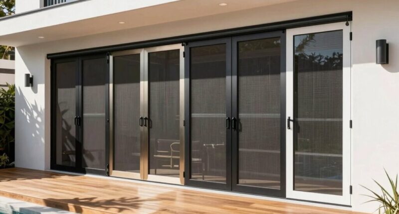 top retractable screen doors