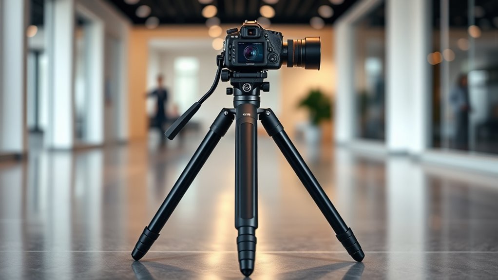 tripod features for stability