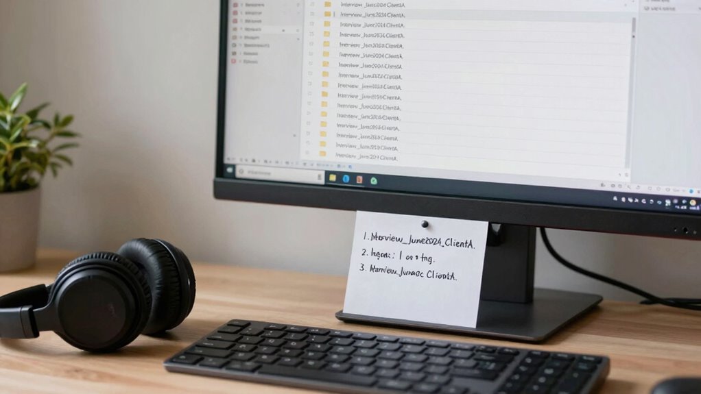 use clear consistent naming