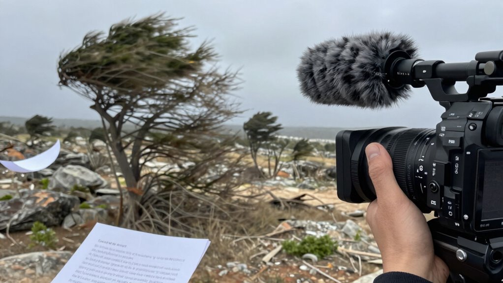 wind interference ruins audio