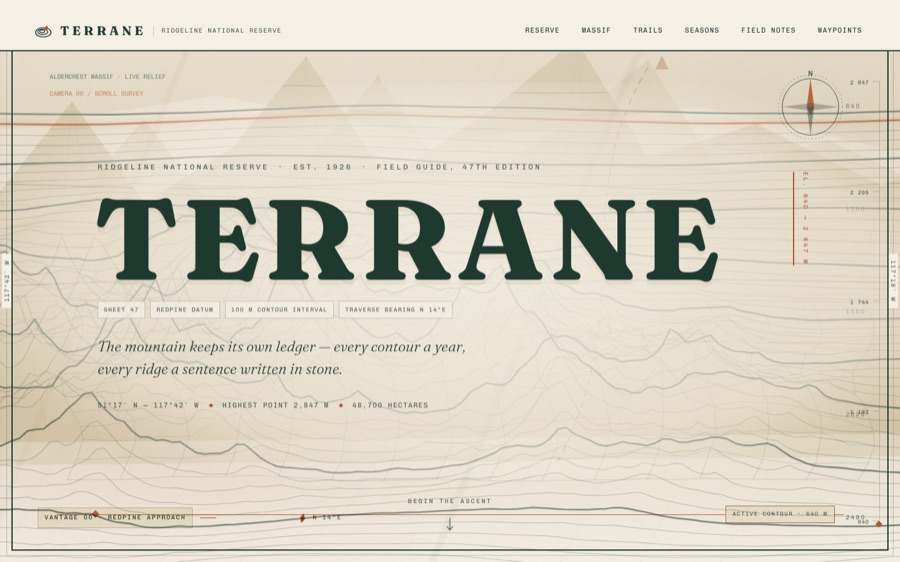 TERRANE — Ridgeline National Reserve Field Guide