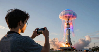 Florida SpaceX launch makes ‘space jellyfish’ effect in sky. Here’s the science behind it.