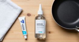 Glue Bonds To Nonstick Surfaces And Wipes Clean With Ethanol