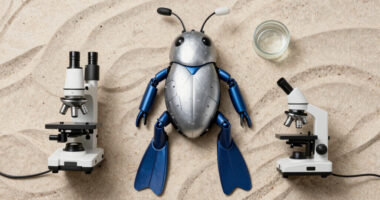 Underwater Suit-wearing Cyborg Insect Capable Of Diving And Terra-aqua Travel