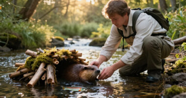 Artificial Beaver Dams Saw Juvenile Coho Salmon Survival Rates Go From 8% To 60%